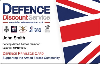 Defence Discount Card